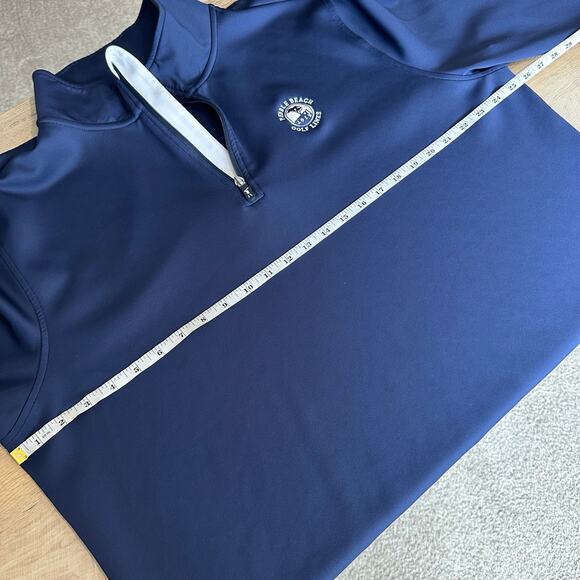 Pebble Beach Fairway & Greene Tech Quarter Zip Pullover Blue XXL - Picture 8 of 9